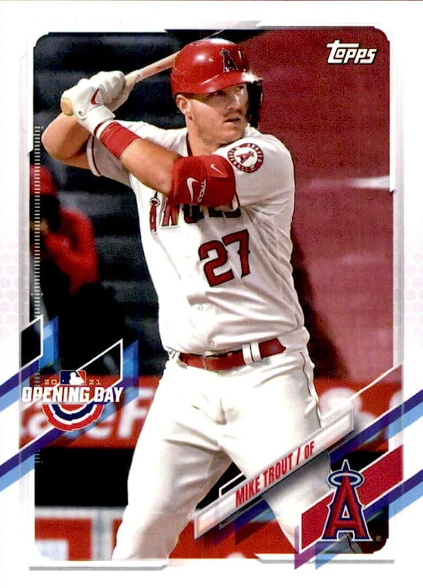 2021 Mike Trout Topps Opening Day Card