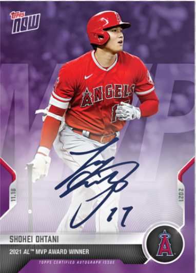 2021 Shohei Ohtani Autograph Card