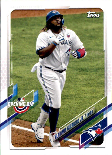 2021 Vladimir Guerrero Jr. Topps Opening Day Card