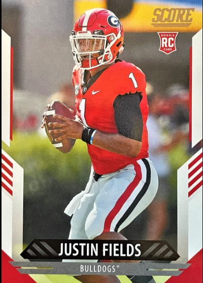 2021 Justin Fields Score Football Cards