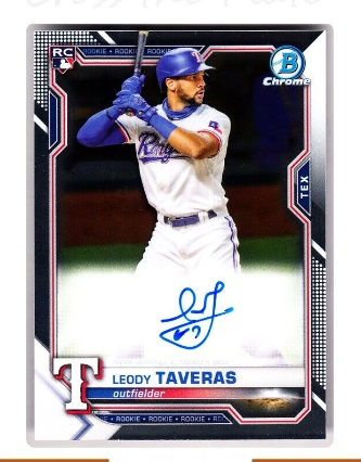 Bowman Chrome Auto Leody Taveras