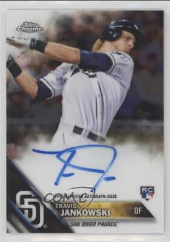 Bowman Chrome Autograph Card Travis Jankowski