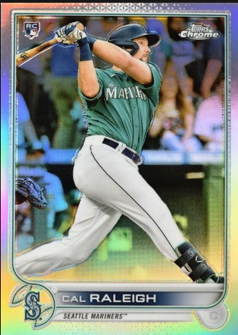 Bowman Chrome Cal Raleigh Refractor Rookie Card