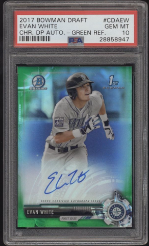 Bowman Chrome Draft Autograph Evan White