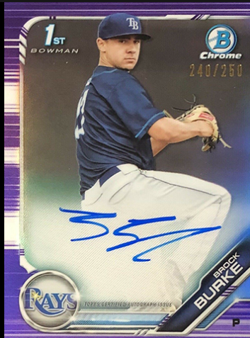 Bowman Chrome Draft Brock Burke Autograph