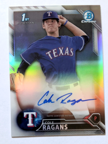 Bowman Chrome Draft Cole Ragans Autograph Refractor