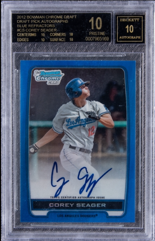 Bowman Chrome Draft Corey Seager Autograph Refractor