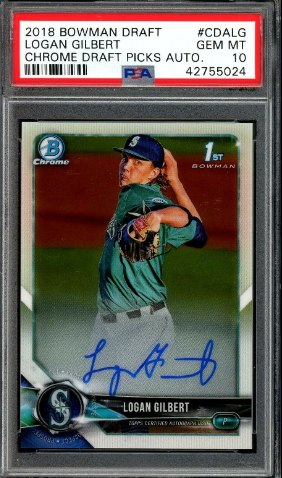 Bowman Chrome Draft Logan Gilbert Autograph