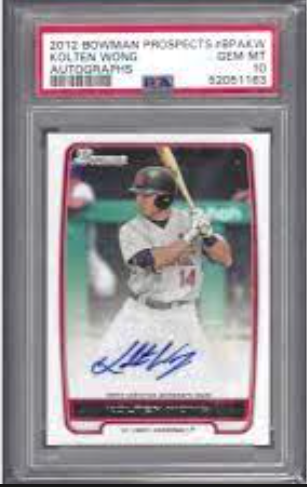 Bowman Chrome Kolten Wong Prospect Autograph