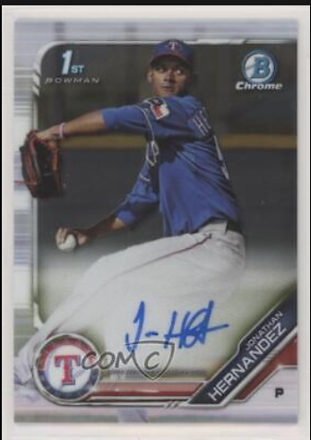 Bowman Chrome Prospect Auto Jonathan Hernandez