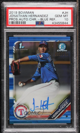 Bowman Chrome Prospect Jonathan Hernandez Auto