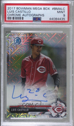 Bowman Chrome Prospects Autographs Luis Castillo