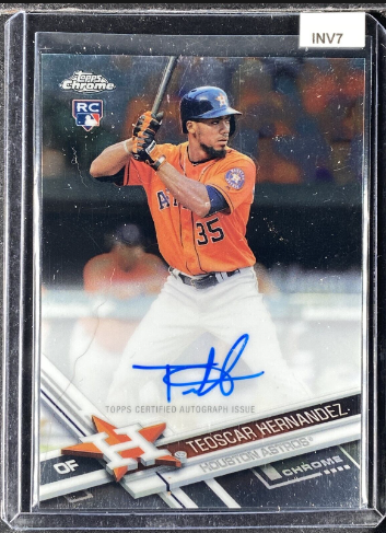 Bowman Chrome Prospects Autographs Teoscar Hernandez