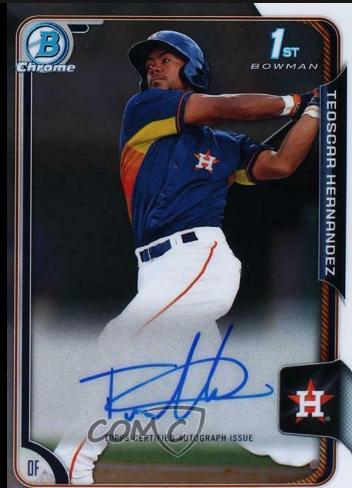 Bowman Chrome Teoscar Hernandez Rookie Card