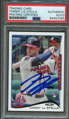 Bowman Chrome Tommy La Stella Autograph Rookie Card