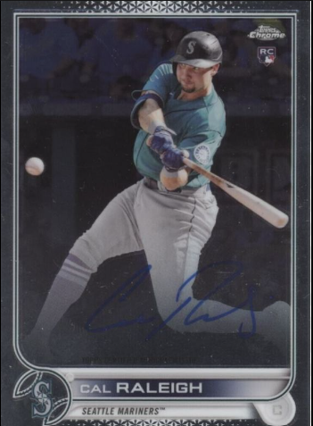 Bowman Draft Chrome Cal Raleigh Auto Rookie Card