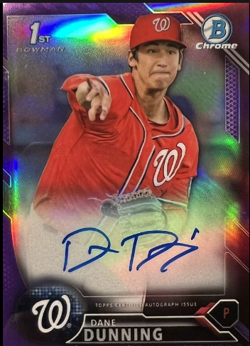 Bowman Draft Chrome Dane Dunning 2