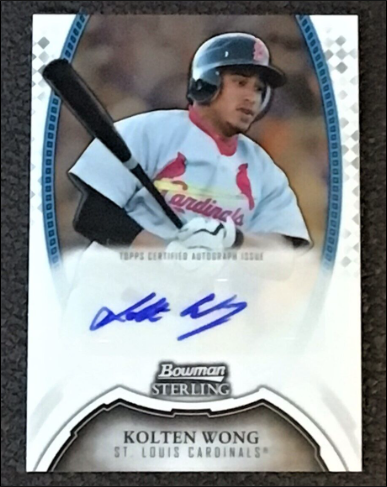 Bowman Sterling Kolten Wong Prospect Autographs