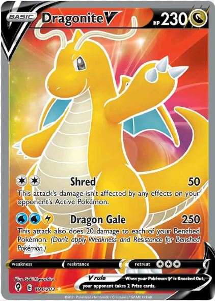 Dragonite VMAX Evolving Skies Card