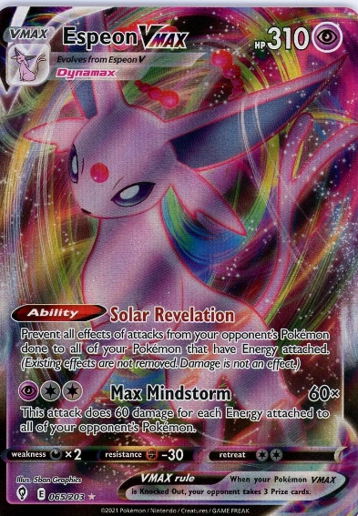 Espeon VMAX Evolving Skies Card