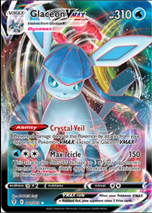 Glaceon VMAX Evolving Skies Card