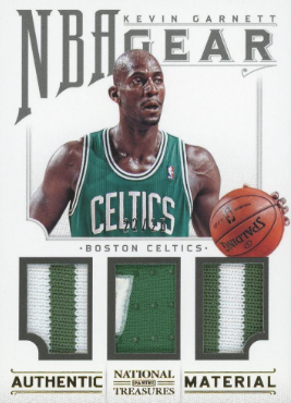 2012 Kevin Garnett Panini National Treasures NBA Gear Autograph Patch