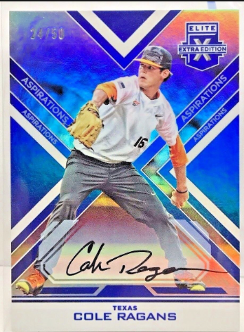 Panini Elite Extra Edition Cole Ragans Autograph