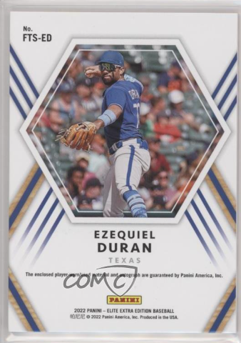 Panini Elite Extra Edition Ezequiel Duran Autograph