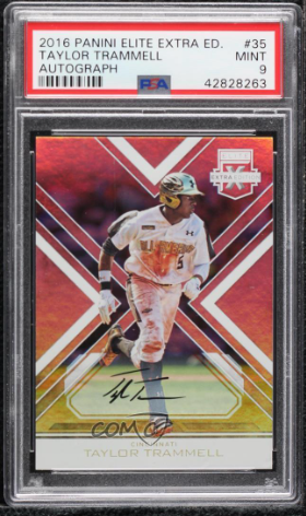 Panini Elite Extra Edition Taylor Trammell Autograph