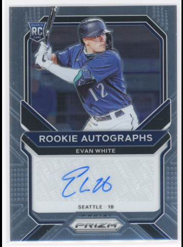 Panini Prizm Evan White Rookie Signatures Auto