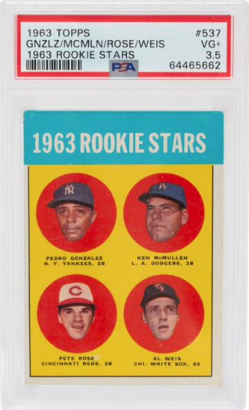 1963 Pete Rose Topps Rookie Stars