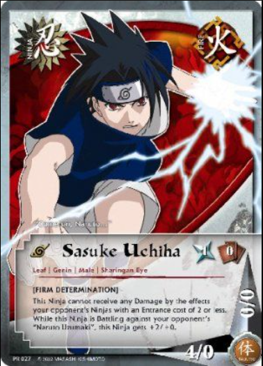 Sasuke Uchiha (PR) Card