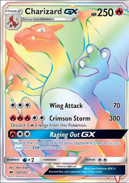 Secret Rare Charizard GX