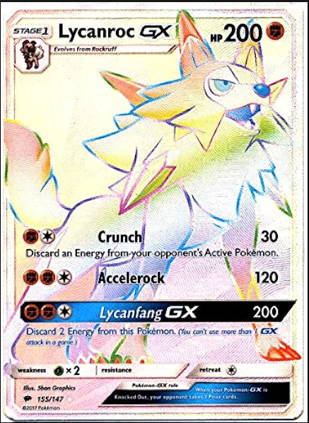 Secret Rare Lycanroc GX