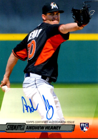 Topps Andrew Heaney Autograph Card