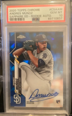 Topps Chrome Update Andres Munoz Rookie Card