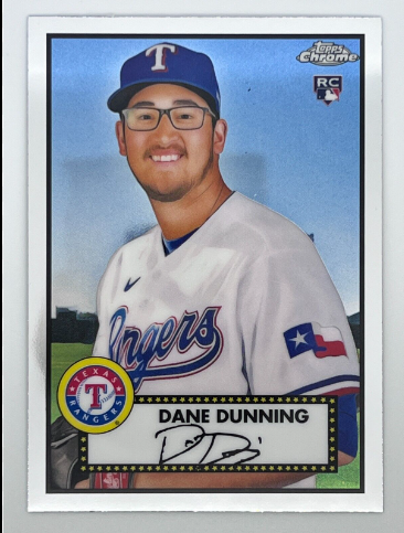 Topps Dane Dunning Chrome Update Autograph