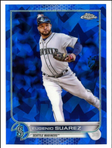 Topps Eugenio Suarez Chrome Sapphire Rookie Card