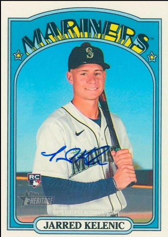 Topps Jarred Kelenic Heritage Minors Real One Autograph