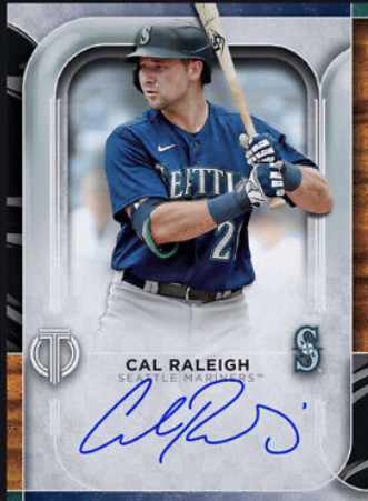 Topps Tribute Cal Raleigh Autographed Patch Card