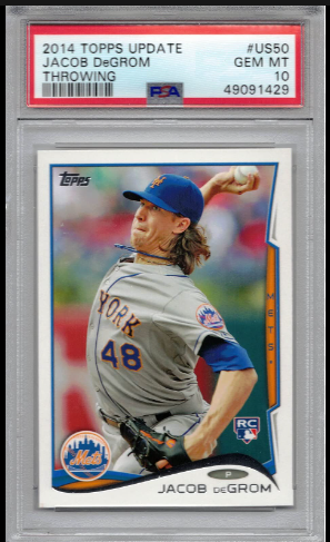 Topps Update Jacob deGrom Rookie Card