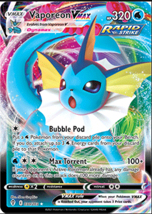 Vaporeon VMAX Evolving Skies Card