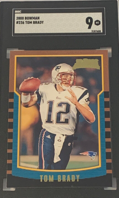 2000 Bowman #236 Tom Brady RC - SGC 9 (Mint) Rookie