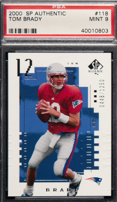 2000 Upper Deck SP Authentic Tom Brady Rookie #118