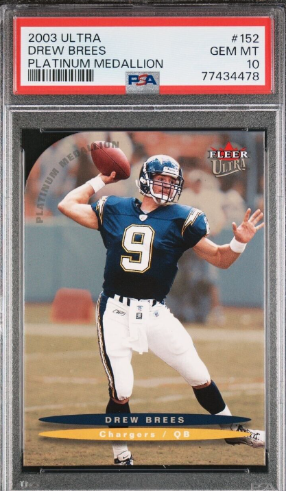 2003 Ultra Platinum Medallion Drew Brees