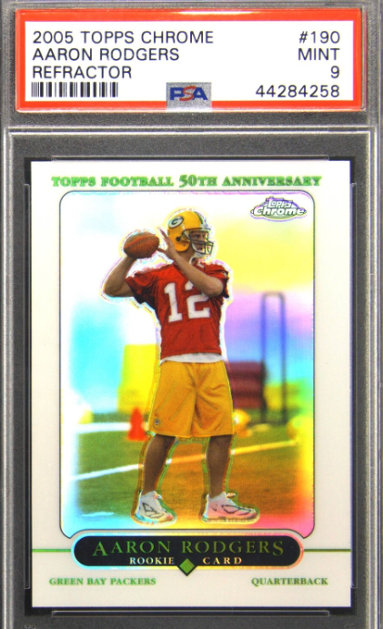 2005 Topps Chrome #190 Aaron Rodgers Refractor Rookie RC