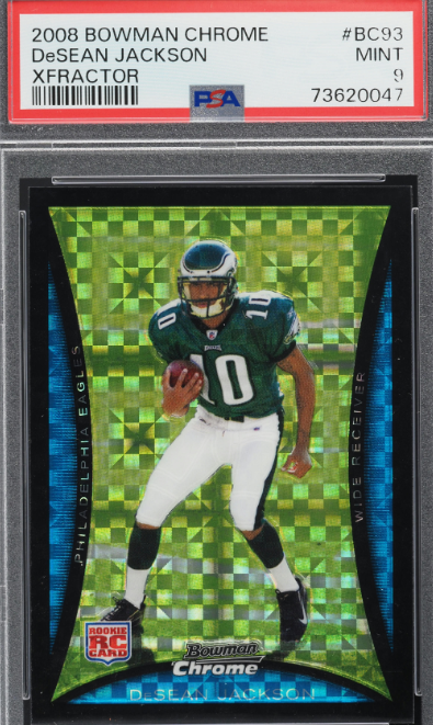 2008 Bowman Chrome Xfractor DeSean Jackson ROOKIE /250