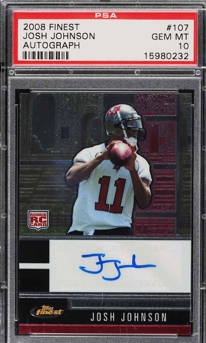 2008 Finest Football Josh Johnson ROOKIE AUTO #107