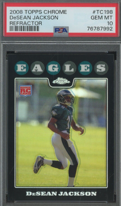 2008 Topps Chrome Refractor #TC198 DeSean Jackson Eagles RC