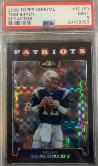 2008 Topps Chrome Tom Brady XFractor